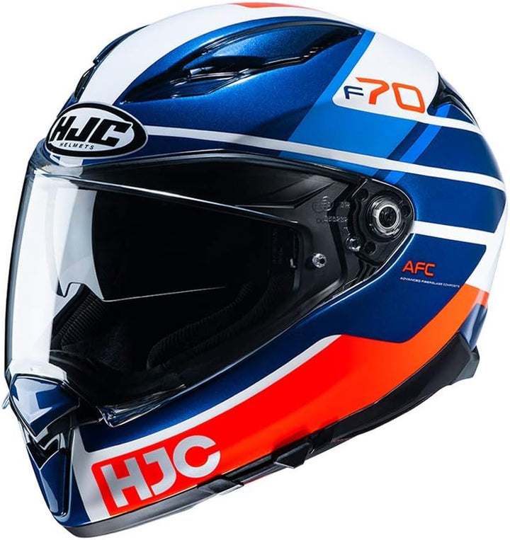 HJC - Motorradhelm - HJC F70 Tino MC1 S blau weiss rot, S blau weiss rot