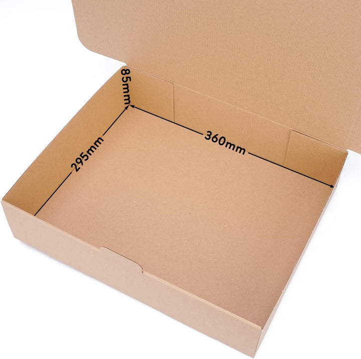 50 Faltschachteln Braun | 365 x 300 x 95mm - WP M | Versandkarton DHL Karton Hermes DPD GLS Verpacku