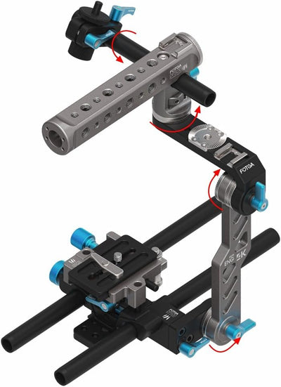 Fotga DP500III Quick Set Up Schienen-Rod-Support System (DP500III 15mm Cage Base Plate Rig)