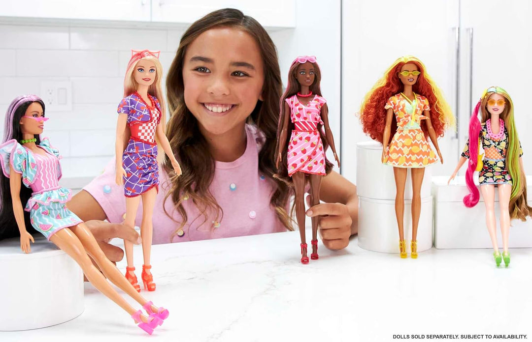 Barbie Colour Reveal, Color Reveal blonden und roten Haaren, 7 Überraschungen, Farbwechsel der Sweet