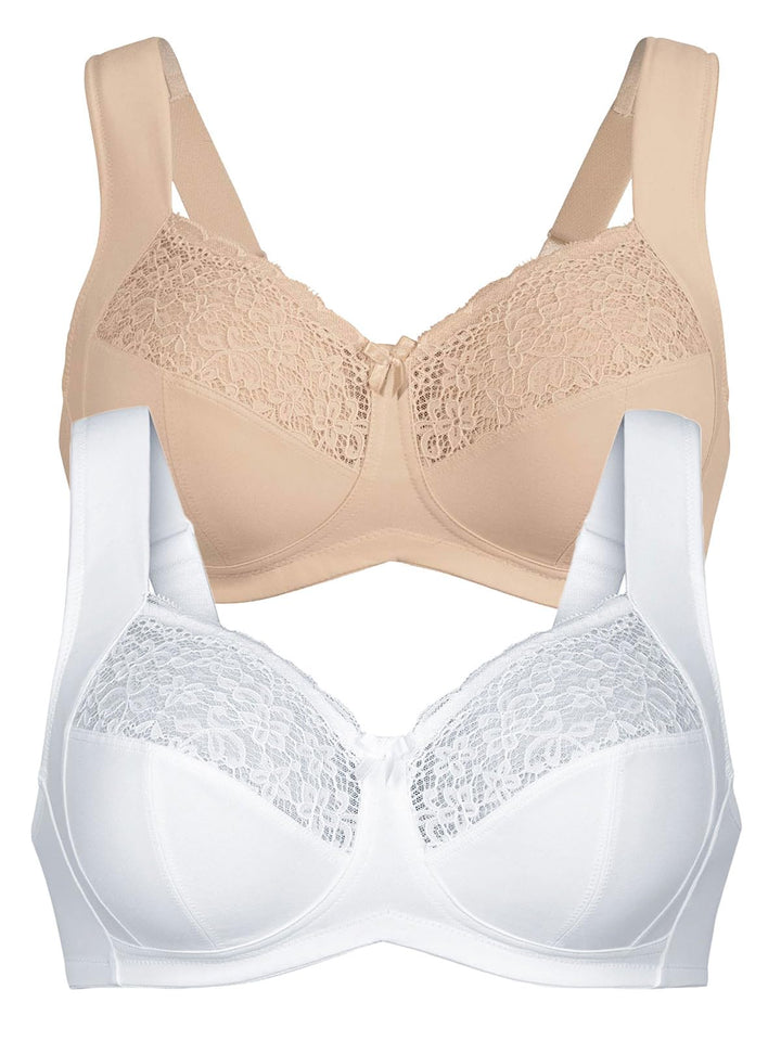 Anita 2er Pack Entlastungs BH ohne Bügel Havanna 5813 75A Desert-crystal, 75A Desert-crystal