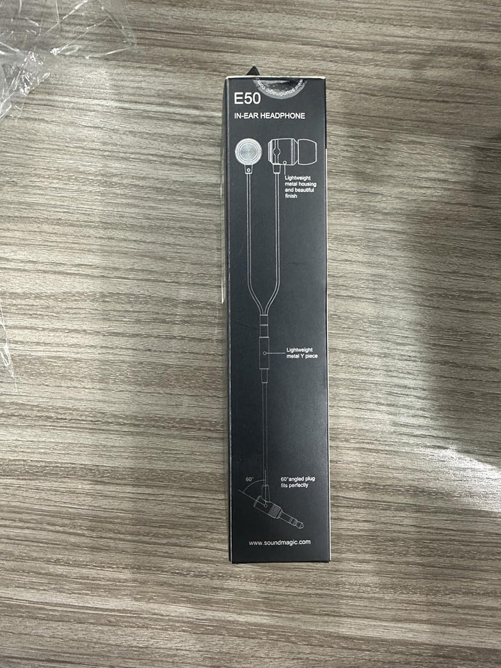 SoundMAGIC E50 Wired Earbuds Without Microphone, In-Ear HiFi Headphones, Noise Isolating Headphones,