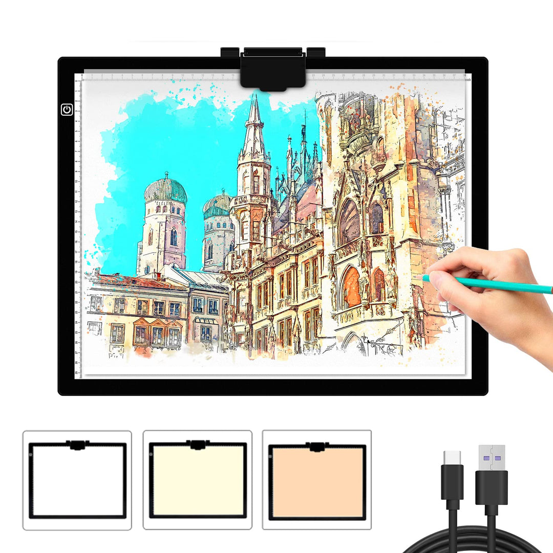 A3 Lichtkasten für Zeichnung Portable einstellbare Helligkeit Led Light Pad Tracing Light Board mit