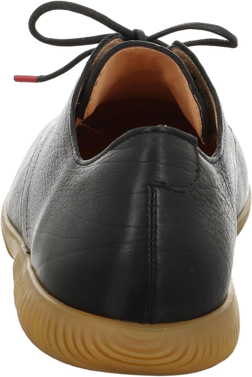 Think! Herren Hauki Chromfrei Gegerbte Nachhaltige Schnürhalbschuhe 44 EU 0000 Schwarz, 44 EU 0000 S