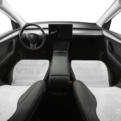 SOBONITO Tesla Auto-Sitzbezüge Set,Nur für Model passen,Schwere Tiefe Wildleder Auto-Sitzschoner,Aut