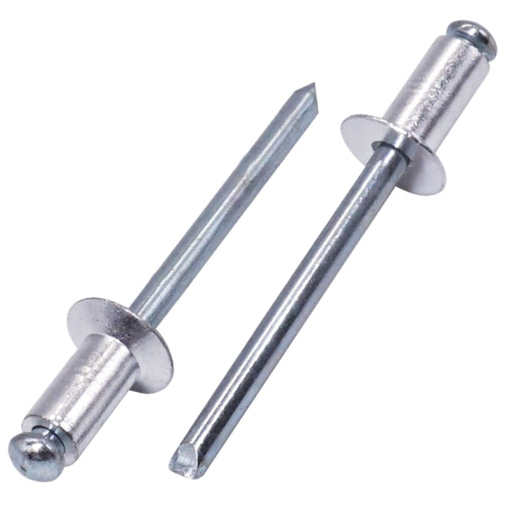 SKIR'CO (600 Stück) Senkkopf Aluminium Blindnieten 4,8 x 10 mm, Stahldorn, Popnieten 600 4.8 x 10 mm