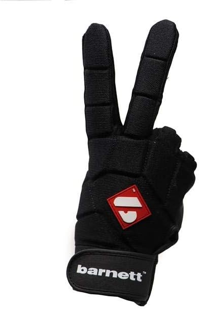 BARNETT FRG-03 Schwarz professionell Receiver Fussball Handschuhe, RE, DB, RB, S