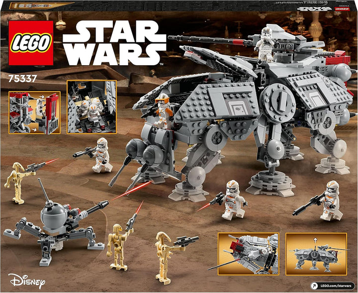 Lego Star Wars at-TE Walker, Bewegliches Spielzeugmodell, Set mit Minifiguren inkl. 3 Klonsoldaten,