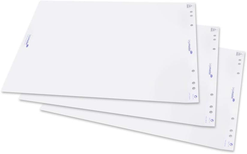 Legamaster 7-156000 Flipchart-Papier, 5 Blöcke mit je 20 Blatt, blanko, Blanko