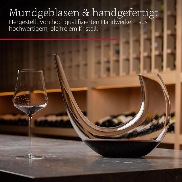 Gabriel Glas Decanter "Alpha" - Design Weindekanter aus hochwertigem Glas Farblos, Farblos