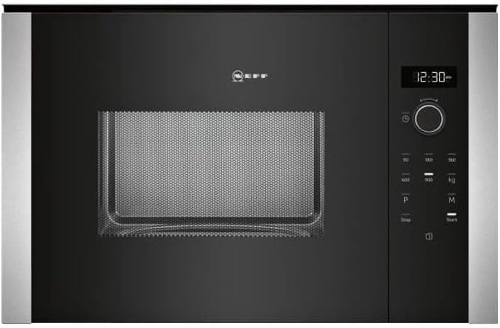 Neff HLAWD53N0 Einbau-Mikrowelle N50 / 38,2 x 59,4 cm (H x B) / 25 l / Edelstahl / Auftaufunktion /