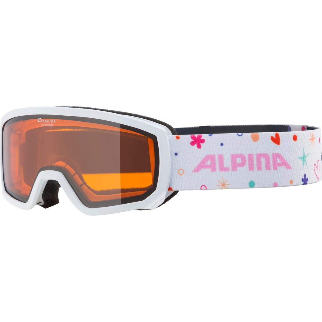 ALPINA SCARABEO JR. - Beschlagfreie, Extrem Robuste & Bruchsichere OTG Skibrille Mit 100% UV-Schutz