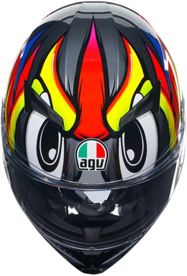 AGV K3 Birdy 2.0 Integralhelm (grau/gelb/rot) S (55), S (55)