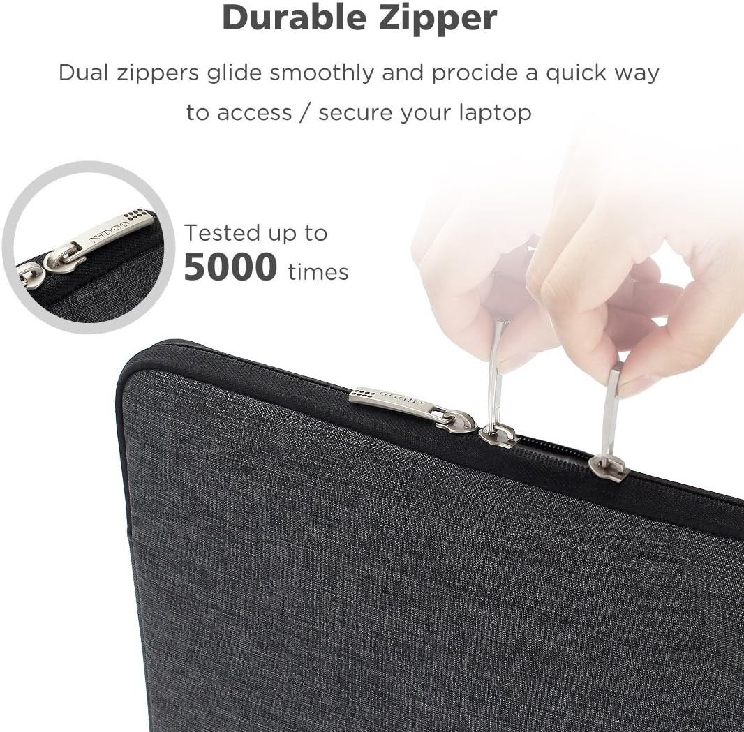 NIDOO 14-15,3 Zoll Wasserdicht Laptop Sleeve Case Notebook Hülle Schutzhülle Tasche Laptoptasche für