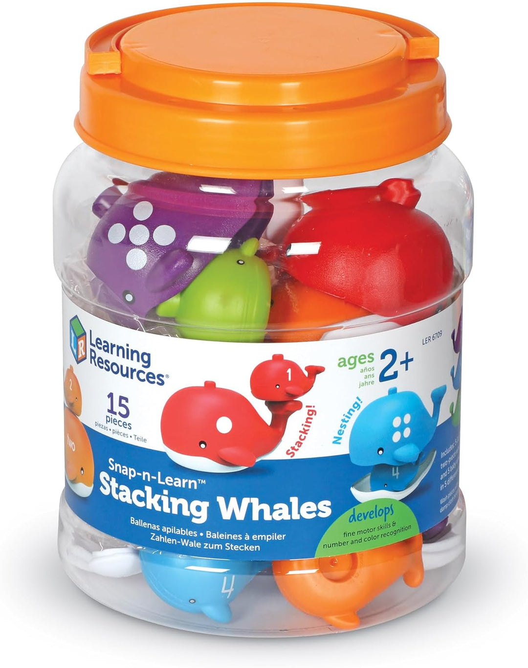 Learning Resources Snap-n-Learn Zahlen-Wale zum Stecken