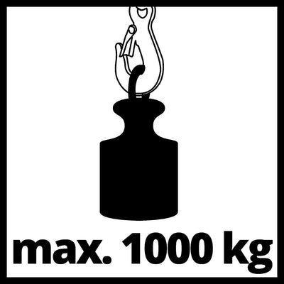 Einhell Kettenflaschenzug TC-CH 1000 (max. 1.000 Kilo auf max. 2,5 m Hubhöhe, robustes, geschlossene