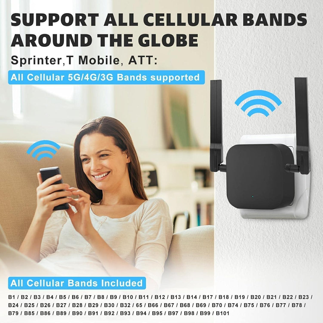 Maswell 4G LTE 5G NR Extern Antenne | 600-6000 MHz | 2dBi Nicht für Geschwindigkeitswettbewerbe | Wi