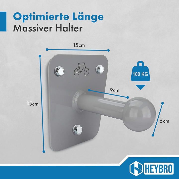HEYBRO® Universal Wandhalterung für Fahrradträger - inklusive Befestigungsmaterial - optimale und st
