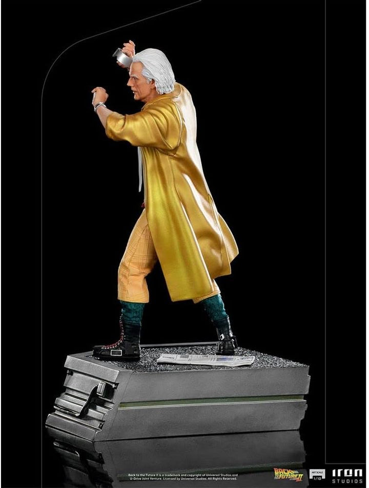 Iron Studios UNBTTF50821-10 1:10 Doc Brown – Zurück in die Zukunft Teil II – Kunstmassstab Back to T