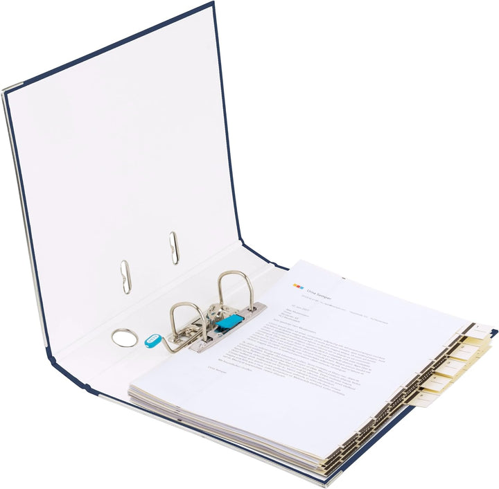 Elba Ordner A4, Smart Pro, 5 cm schmal, Kunststoff aussen, dunkelblau, 10 Stück, dunkelblau