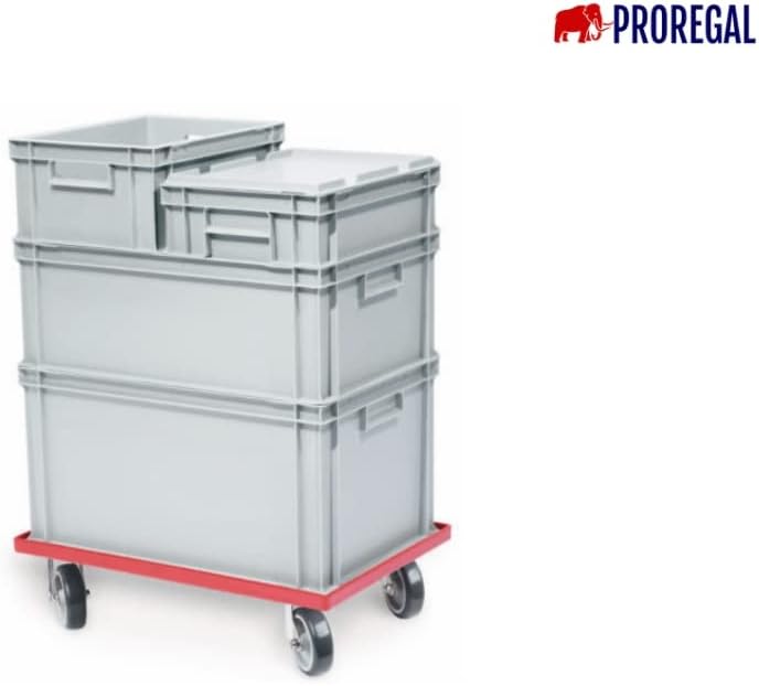 PROREGAL SuperSparSet 5x Scharnierdeckel für Eurobehälter | HxBxT 2,7x30x40cm HxBxT 2,7x30x40cm (5er