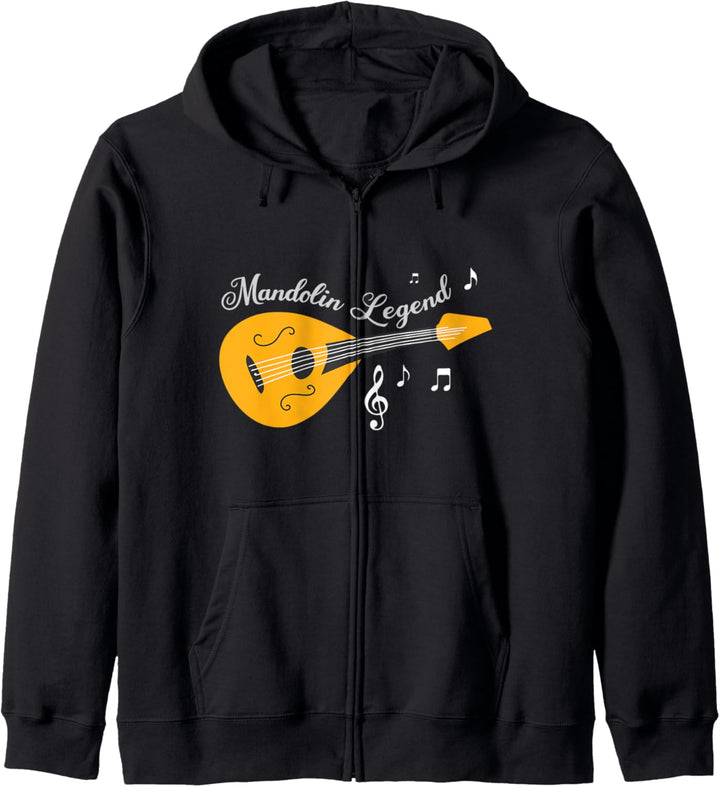 Mandolinen-Legende Mandolinenspieler Musiker Kapuzenjacke