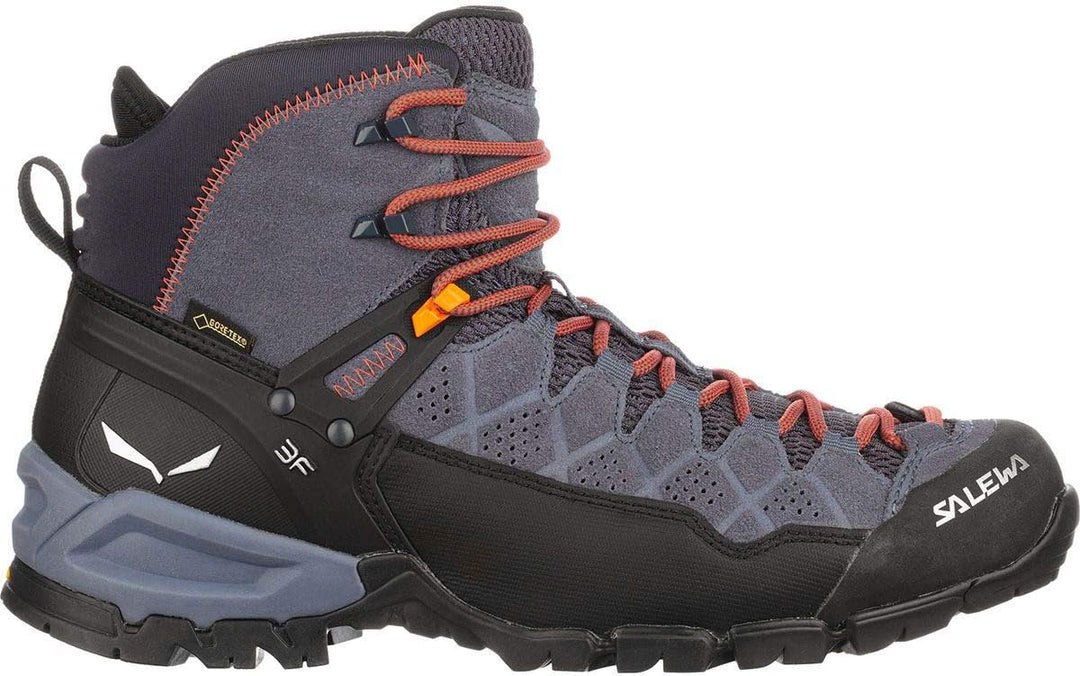 Salewa Herren Ms Alp Trainer Mid GTX Trekking-& Wanderstiefel 39 EU Ombre Blue Fluo Orange, 39 EU Om