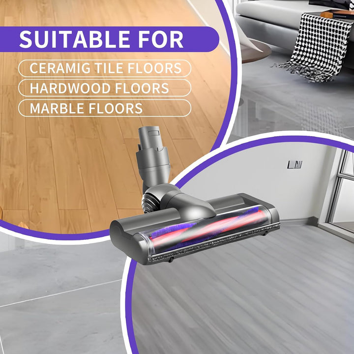 Bürste kompatibel für Dyson V6 DC58 DC59 DC62 DC72 DC74 SV04 SV06 SV09, Ersatzteile Bodendüse Zubehö