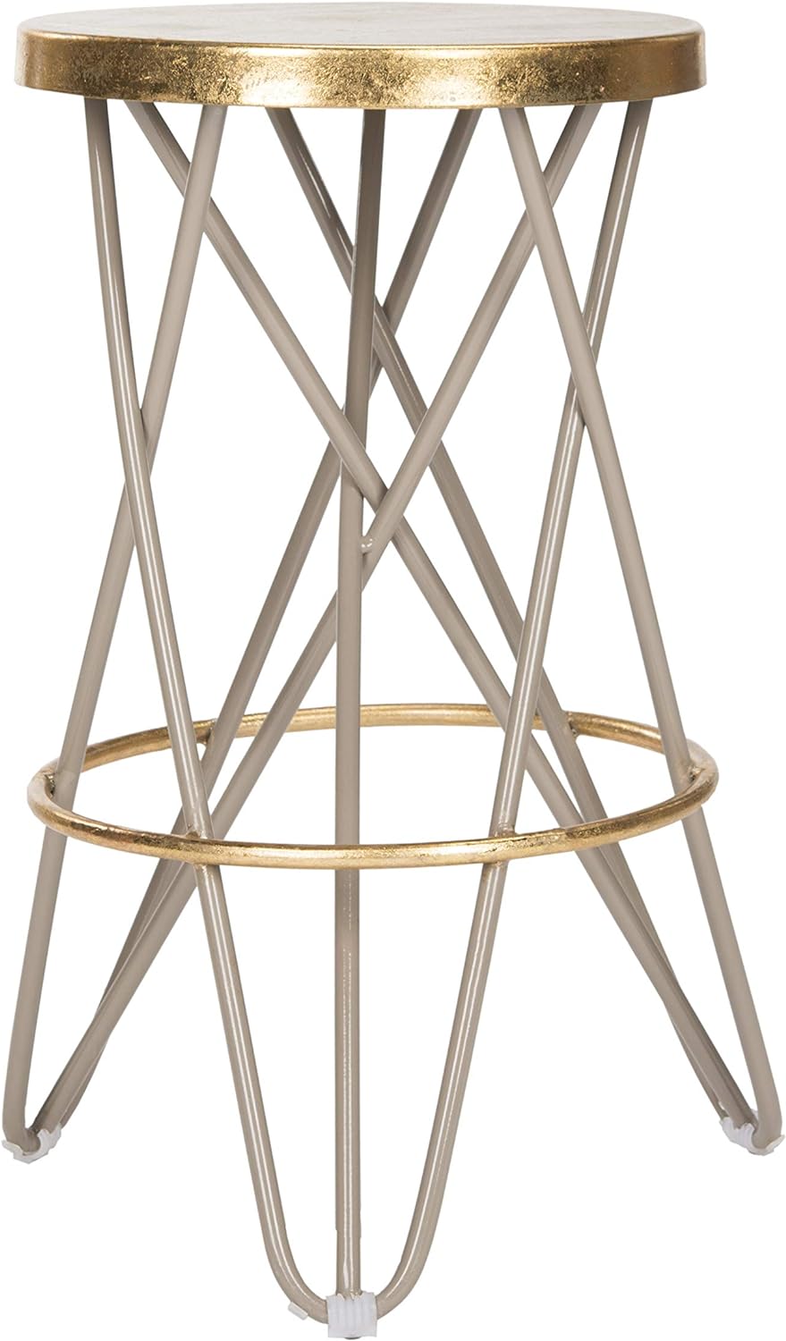 SAFAVIEH Modern Bar & Thekenhocker, Beige und Gold