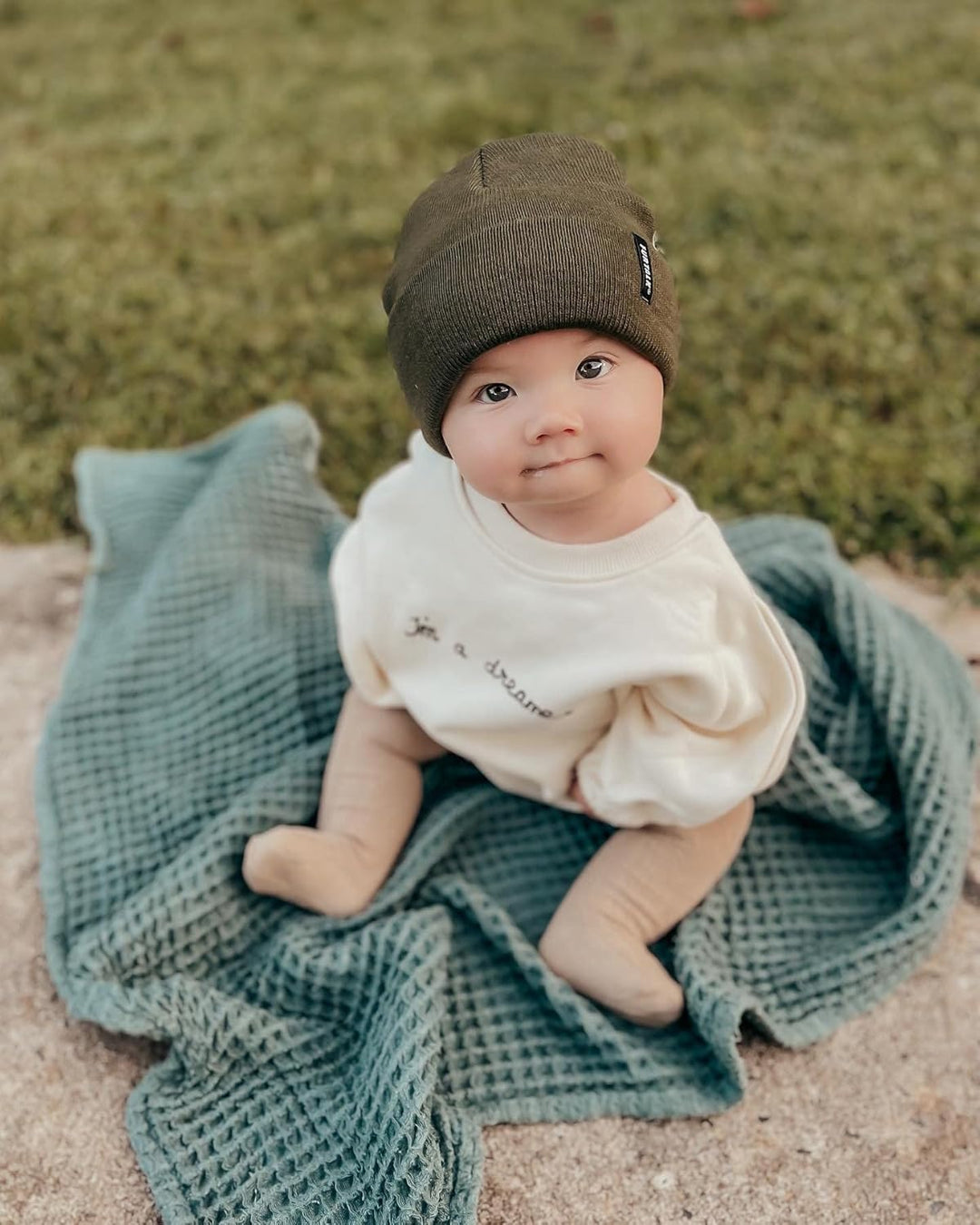 FURTALK Unisex Baby Kleinkind Kinder Beanie Winter Strickmütze für Jungen und Mädchen Grün 1-3 Jahre