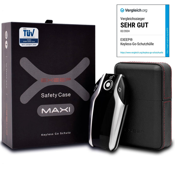 EXEEP® Keyless Go Schutz Autoschlüssel - Extra Gross - TÜV geprüft - Zuverlässige Funkschlüssel Absc