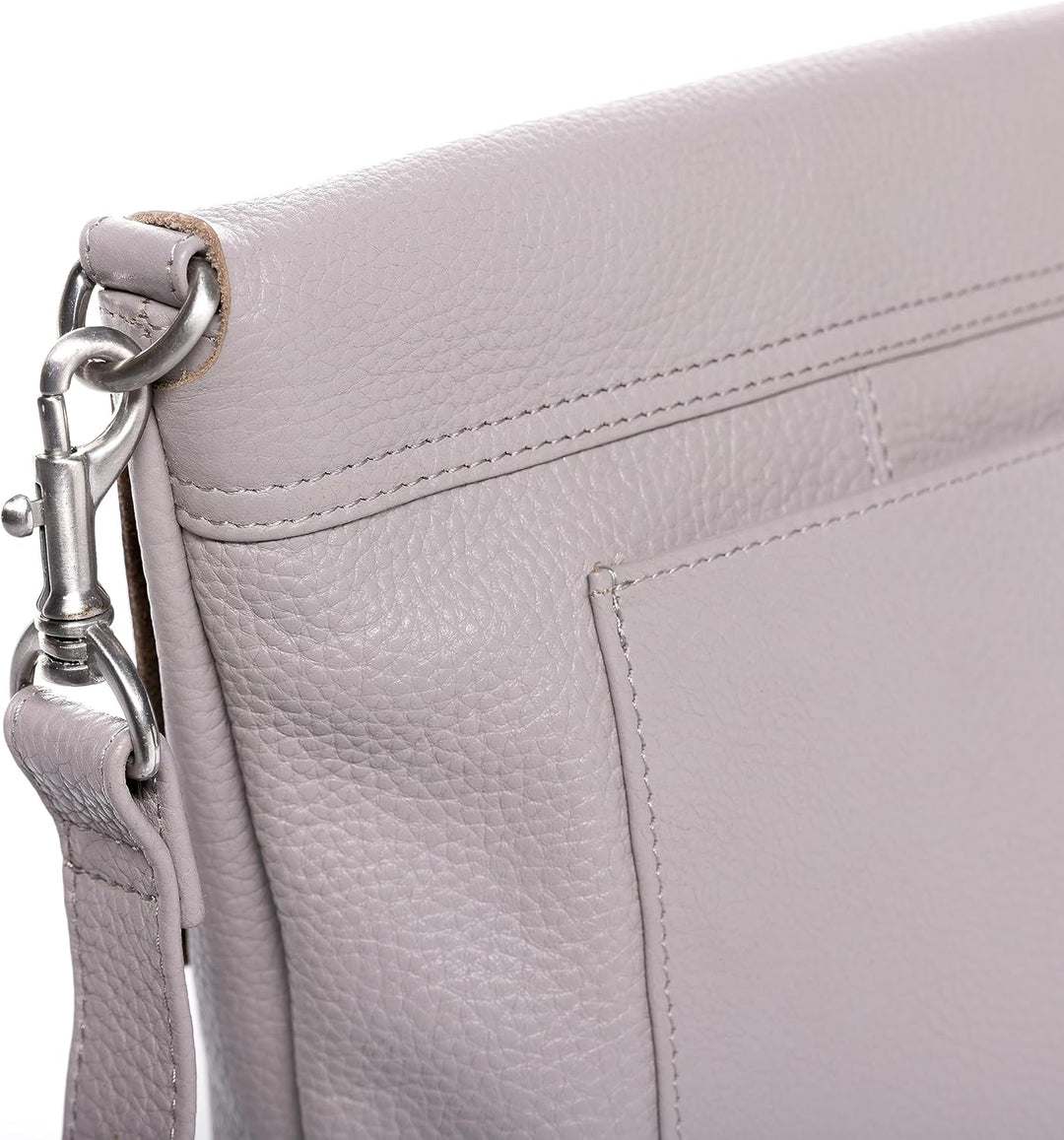 FEYNSINN BERLIN Schultertasche LIVA aus Nappa-Leder I Handtasche Schultergurt gross für Damen I Umhä