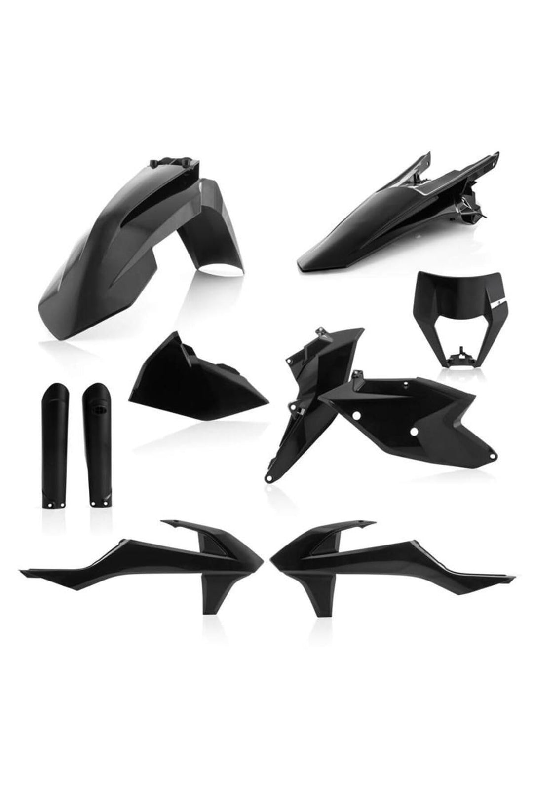 Acerbis Plastik-Kit Full-Kit Schwarz