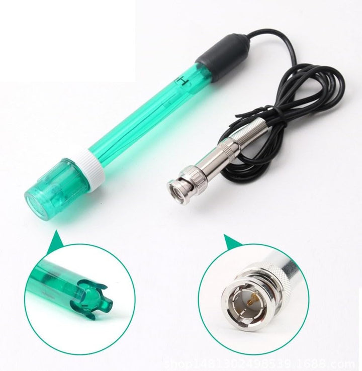 Lecreatekit pH/ORP Ersatzsonde mit BNC-Stecker, 0-14 pH-Bereich, 300 cm Kabel, ABS-Körper, für Labor