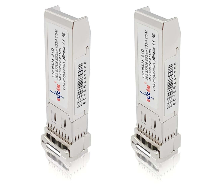Elfcam® - 25G SFP28 SR Netzwerk-Transceiver-Modul Kompatibel mit Cisco SFP28 25GBASE-SR 850nm 100m D