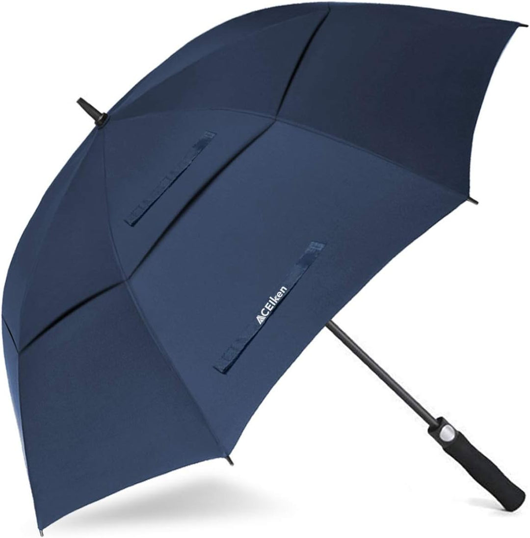 Regenschirm Gross XL/XXL - Sturmfest, Automatisch Öffnend, mit Doppeldach Belüftung - Hochwertiger S