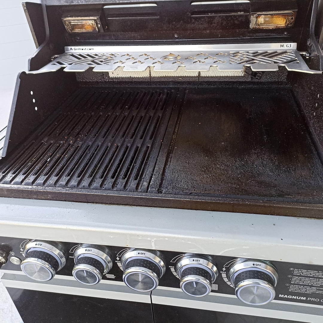 Grillrost.com Das Original Edelstahl Warmhalterost Multi-Station für Rösle Magnum G3 / PRO G3, Magnu