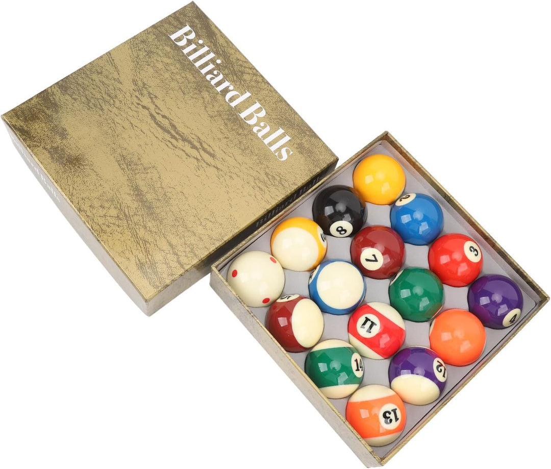 Billardkugeln Set, 16 Stück Billiard Kugel Set 5,72 cm/2,25 Zoll Billardkugel Harz Billiardtisch Bäl