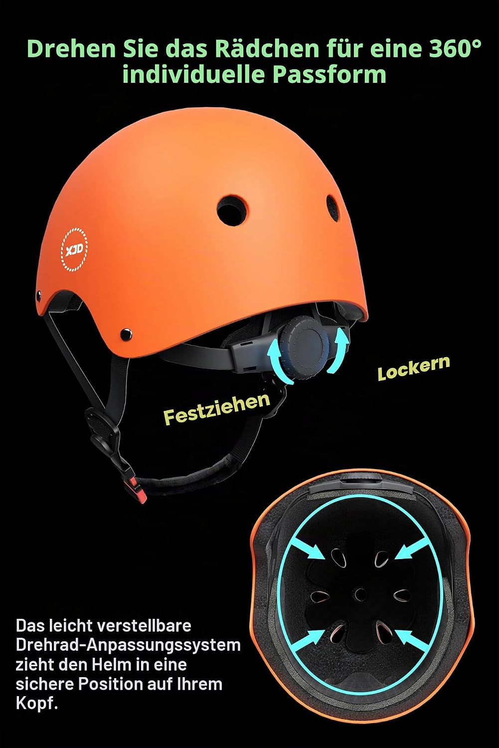 XJD Kinder Jugend Fahrradhelm Klassiker Kinderhelm CE-Zertifizierung für Multisport Fahrrad Klettern
