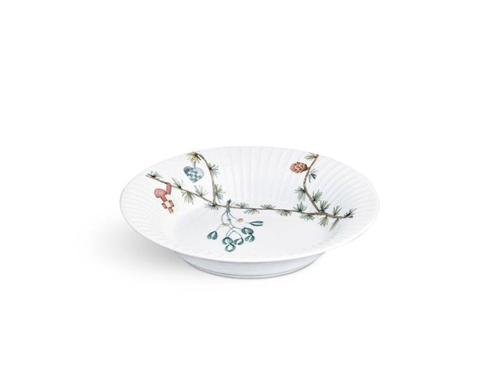 Kähler Tiefer Teller Ø21 cm Hammershøi Christmas Aquarellmalerei, Weiss