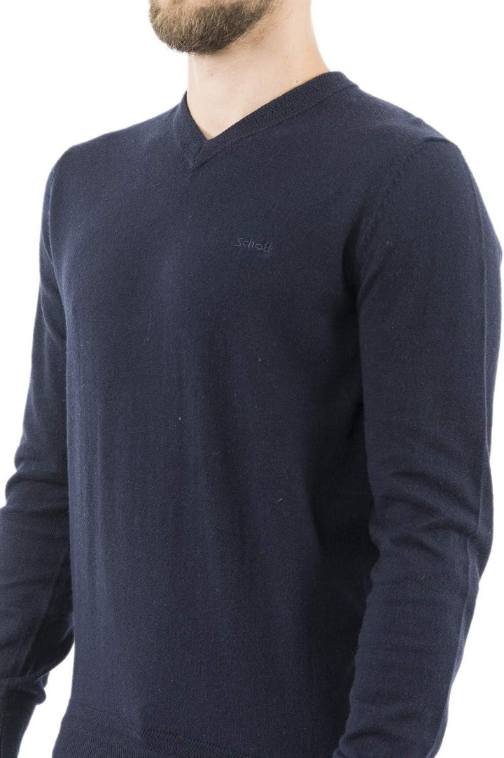 Schott NYC Herren Pullover S Navy, S Navy