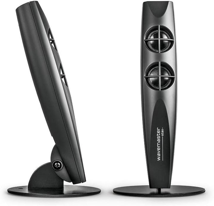 Wavemaster STAX 2.1 Lautsprecher System (46 Watt) Aktiv-Boxen für TV/Tablet/Smartphone/PC schwarz (6