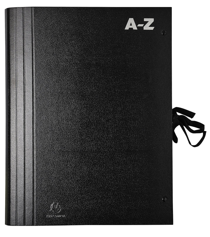 Exacompta 61550B Premium Fächermappe mit Kordelverschluss, 20 Fächer (A-Z), hohe Kapazität, DIN A4,