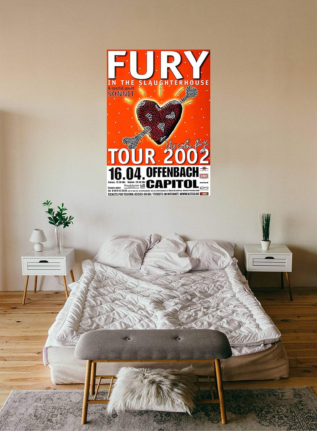 Fury in The Slaughterhouse - The Color Fury, Offenbach 2002 » Konzertplakat/Premium Poster | Live Ko