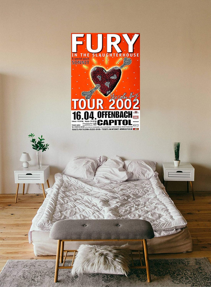 Fury in The Slaughterhouse - The Color Fury, Offenbach 2002 » Konzertplakat/Premium Poster | Live Ko