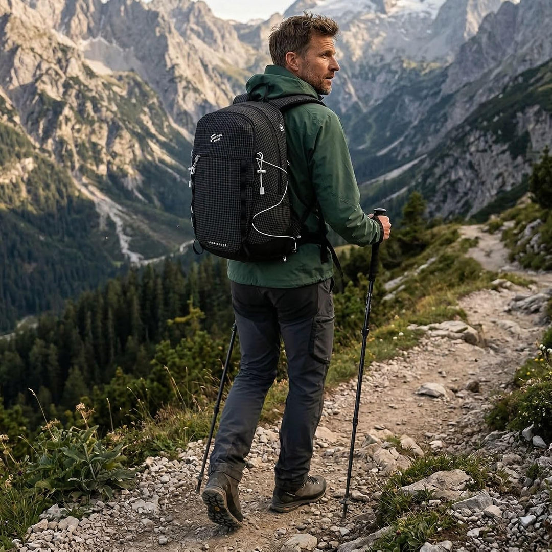 25L Wanderrucksack Damen Herren Reiserucksack Wasserdicht Rucksack | Leicht Tagesrucksack mit Brustg