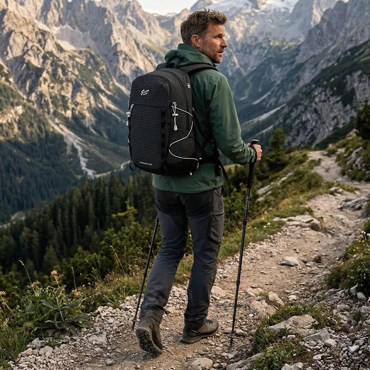25L Wanderrucksack Damen Herren Reiserucksack Wasserdicht Rucksack | Leicht Tagesrucksack mit Brustg