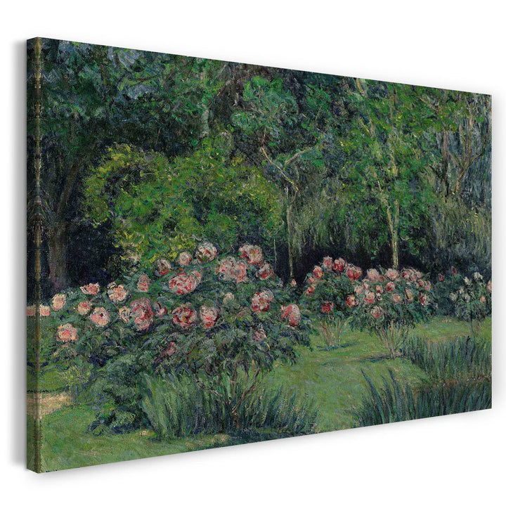 Printed Paintings Leinwand (100x70cm): Blanche Hoschedé Monet - Der Garten in Giverny 100x70 cm, 100