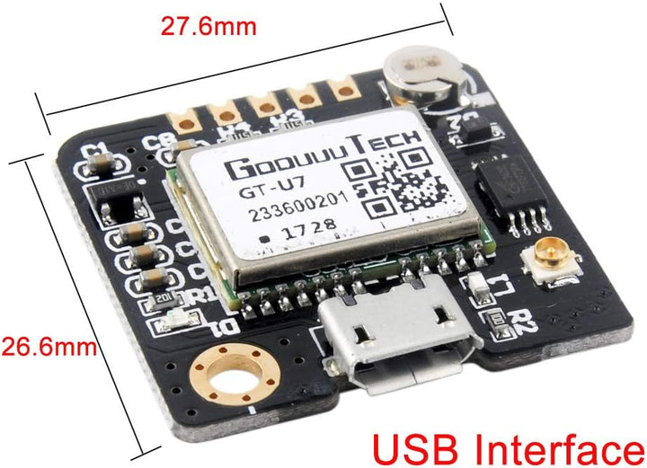 Geekstory GT-U7 GPS Modul GPS-Empfänger Navigationssatellit mit EEPROM Kompatibel mit 6M 51 Mikrocon