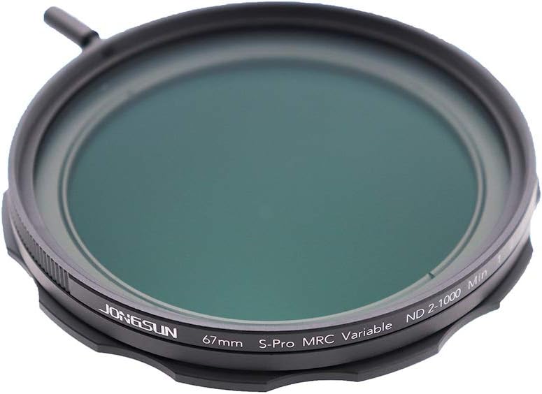 JONGSUN Variable ND Filter 67mm, S-Pro HD MRC 16-Schicht Nanobeschichtung, ND2-ND1000, Kameraneutral